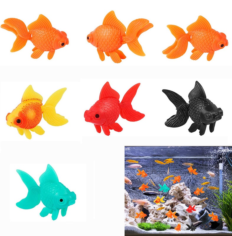 Aquarium Fish Artificial - 7 parça yapay balık balık kase