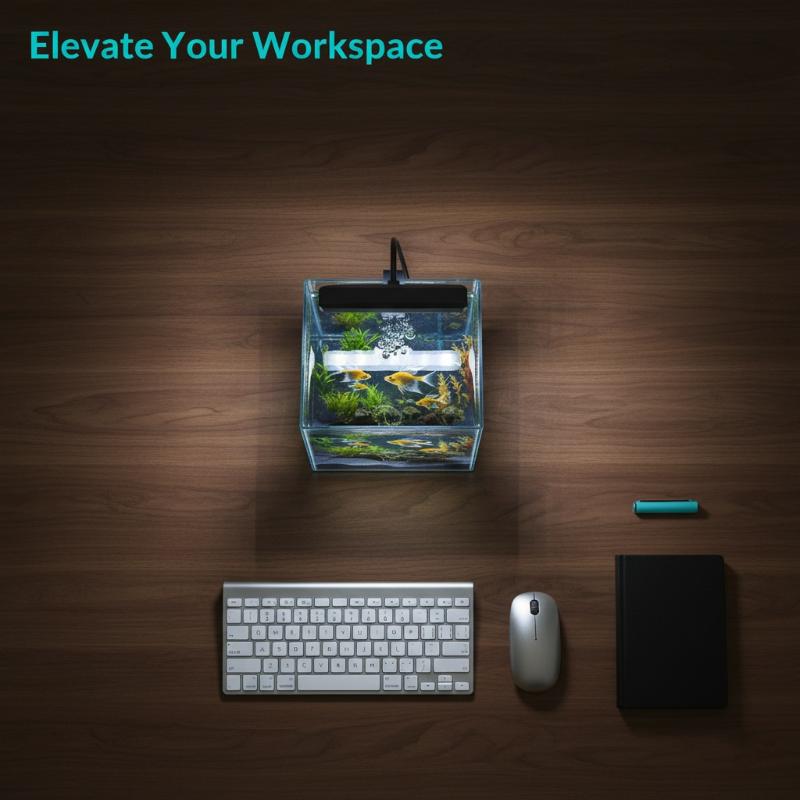 Aquarium Led Light - USB Akvaryum Klipsli Işık Esnek Boyunlu