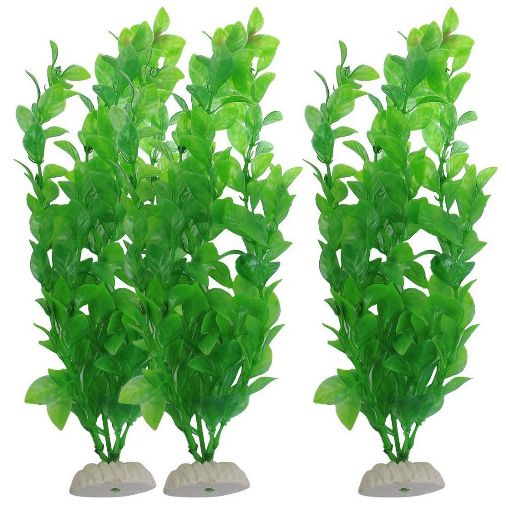 Aquarium Fish Artificial - 3 adet Suni Çim Akvaryum Süs