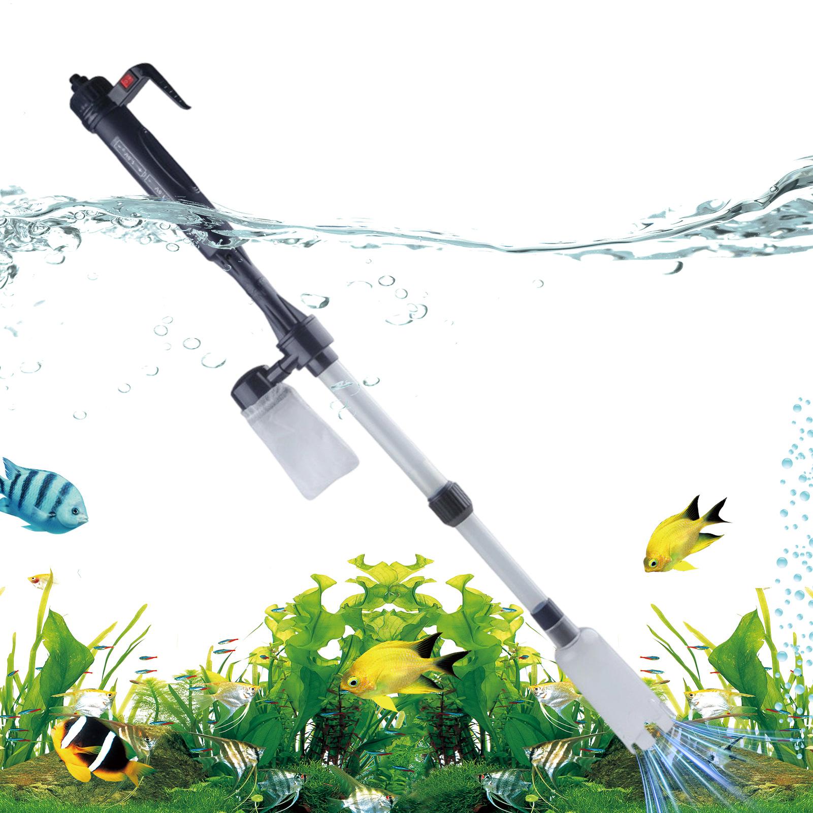 Cleaner Fish Aquarium - Akvaryum Çakıl Temizleyici Teleskopik Elektrikli Ayarlanabilir