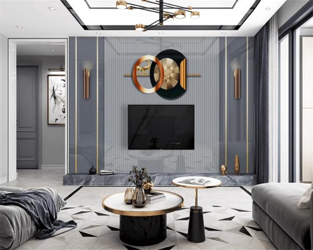 Background Film 3D - beibehang Özelleştirilmiş üç boyutlu modern minimalist