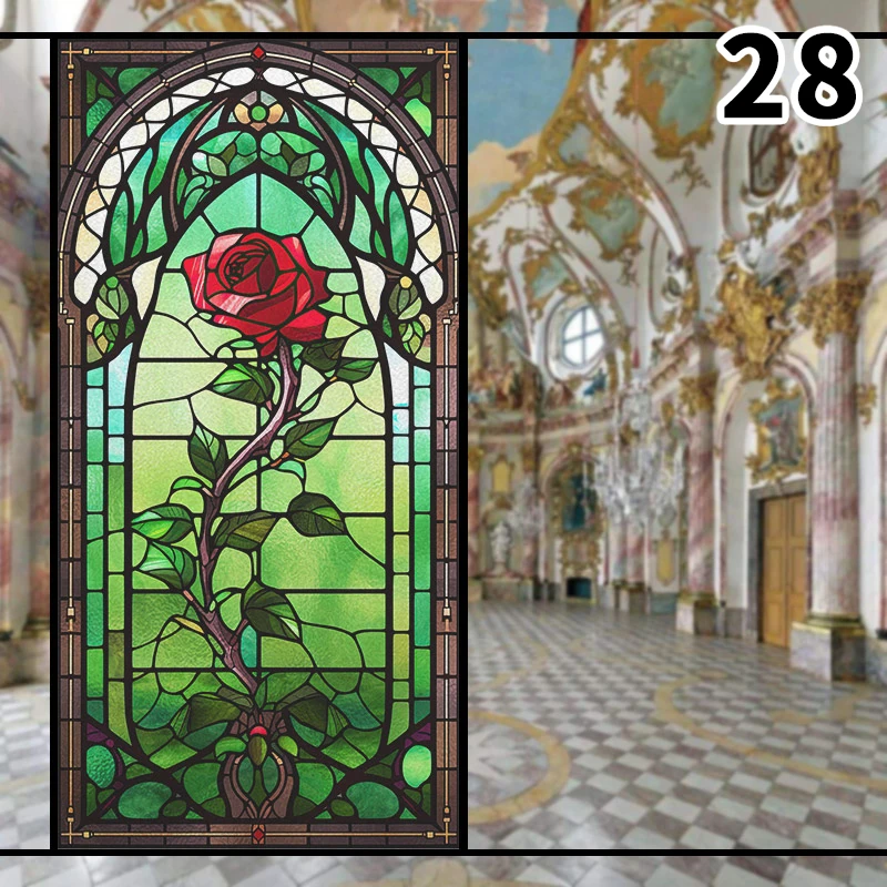 Renkli 3D gül tasarım vitray p - Background Film 3D incelemesi ve fiyatı