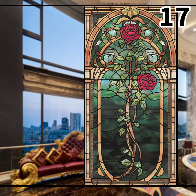 Renkli 3D gül tasarım vitray p - Background Film 3D incelemesi ve fiyatı