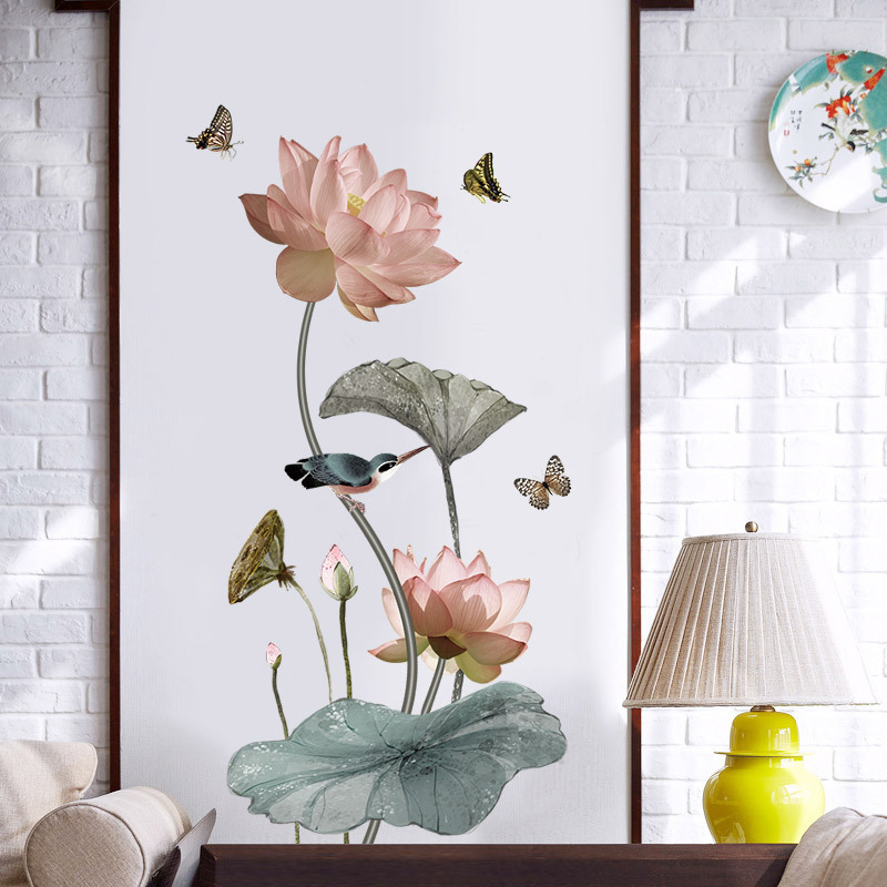 Çin tarzı Lotus çiçek 3D duvar - Background Film 3D incelemesi ve fiyatı