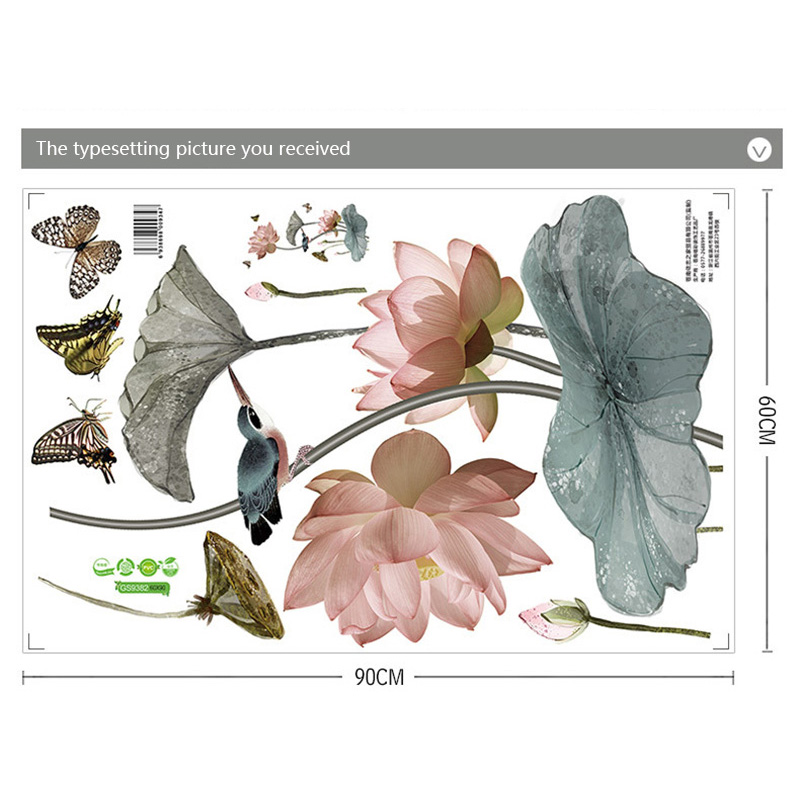 Çin tarzı Lotus çiçek 3D duvar - Background Film 3D incelemesi ve fiyatı
