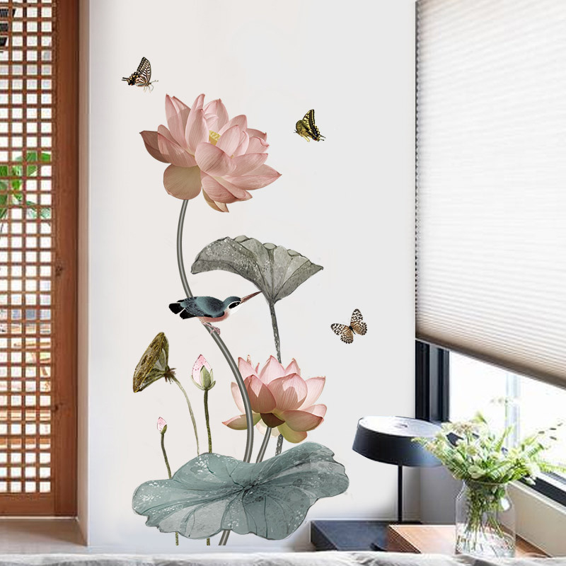 Çin tarzı Lotus çiçek 3D duvar - Background Film 3D incelemesi ve fiyatı