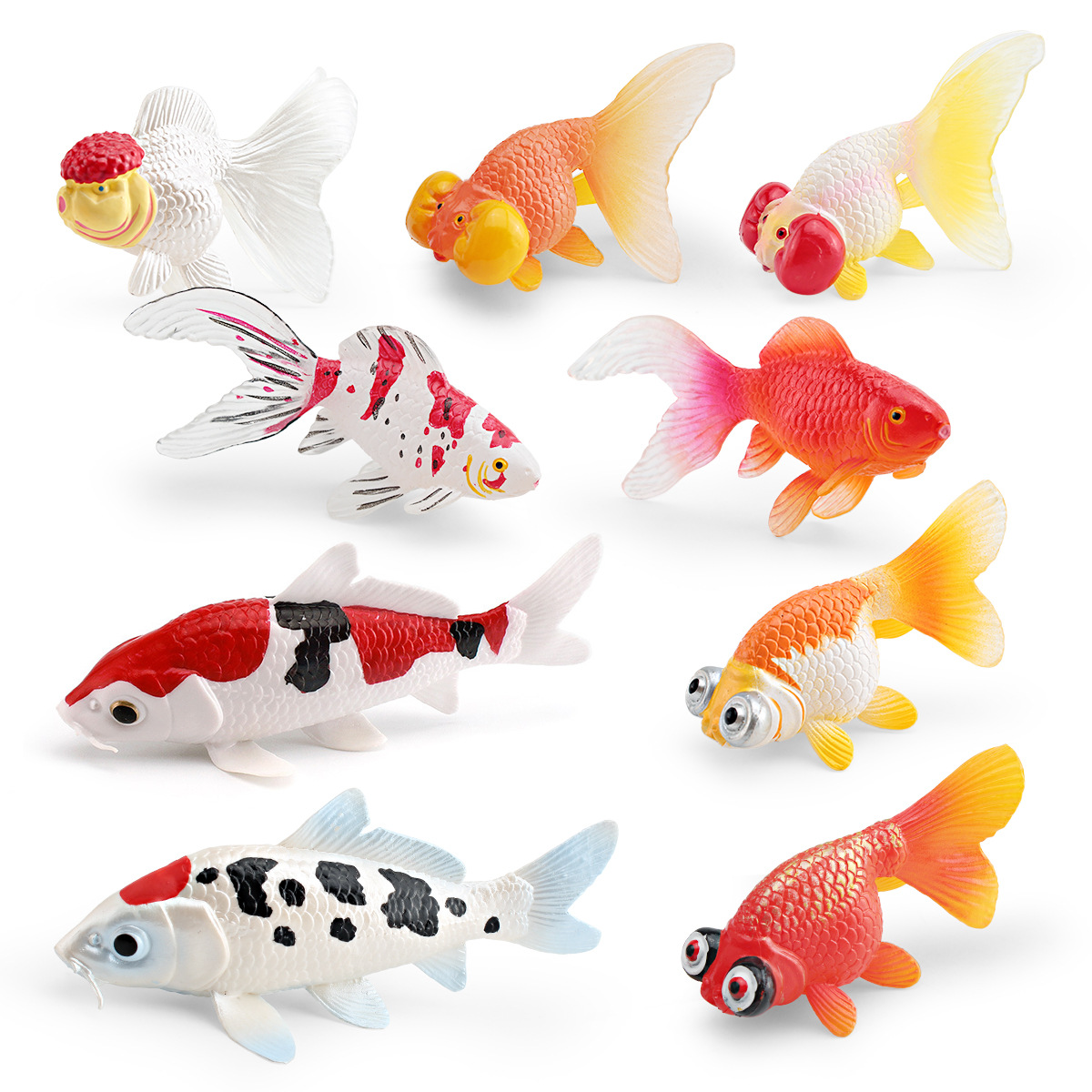 Renkli Gerçekçi Plastik Japon  - Fish In Aquarium Picture incelemesi ve fiyatı