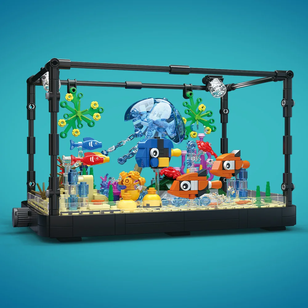 Işıklı Balık Tankı Yapım Blokl - Aquarium Fish For Beginners incelemesi ve fiyatı