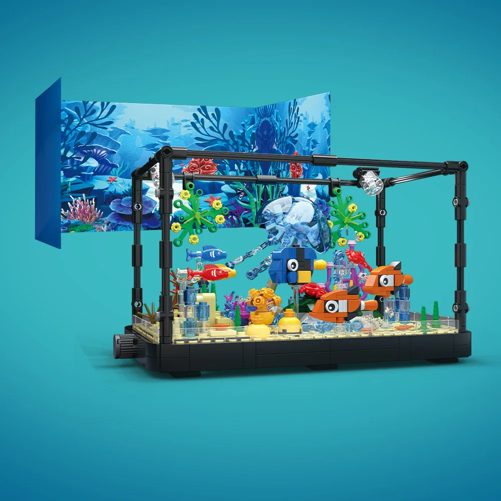 Işıklı Balık Tankı Yapım Blokl - Aquarium Fish For Beginners incelemesi ve fiyatı